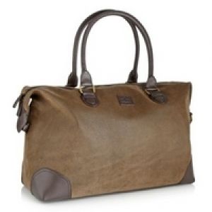 Jasper Conran Designer brown flocked holdall bag.jpg